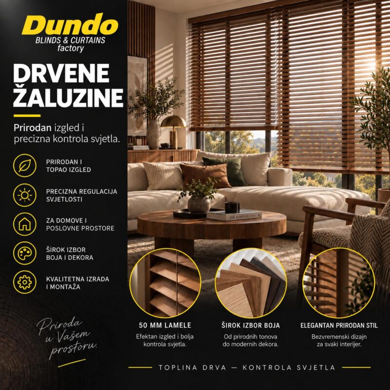 Wooden blinds - Dundo interijeri Wooden blinds
