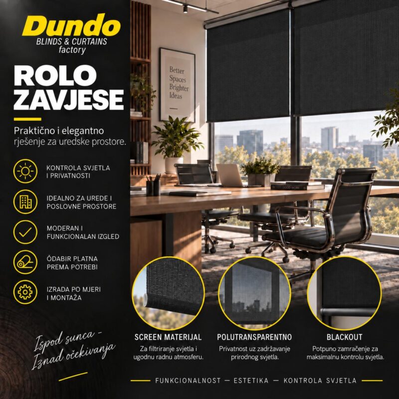 Standard roller blinds - Dundo interijeri Standard roller blinds